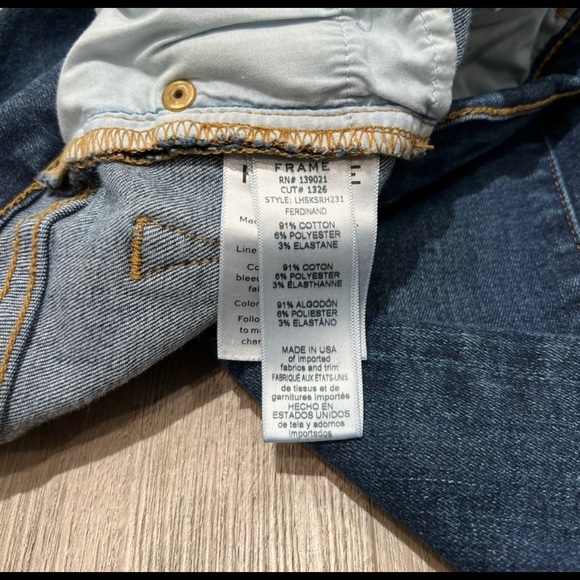 Frame Blue Jeans “Le High Skinny” High Rise Size 28 - Picture 4 of 5